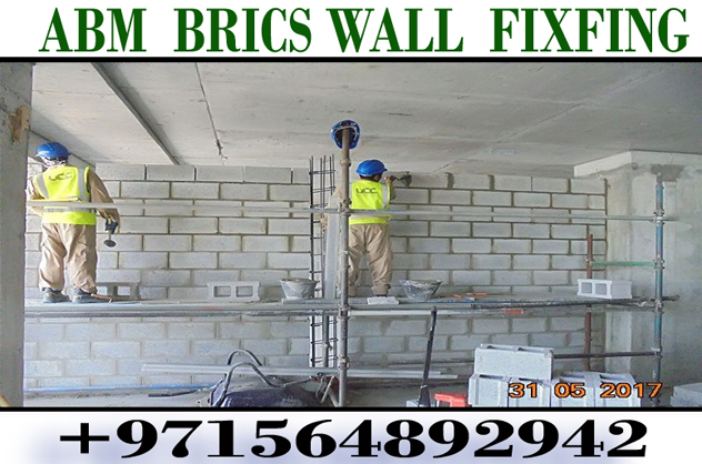 Block Wall Fixing Work Contractor Ajman Sharjah Dubai