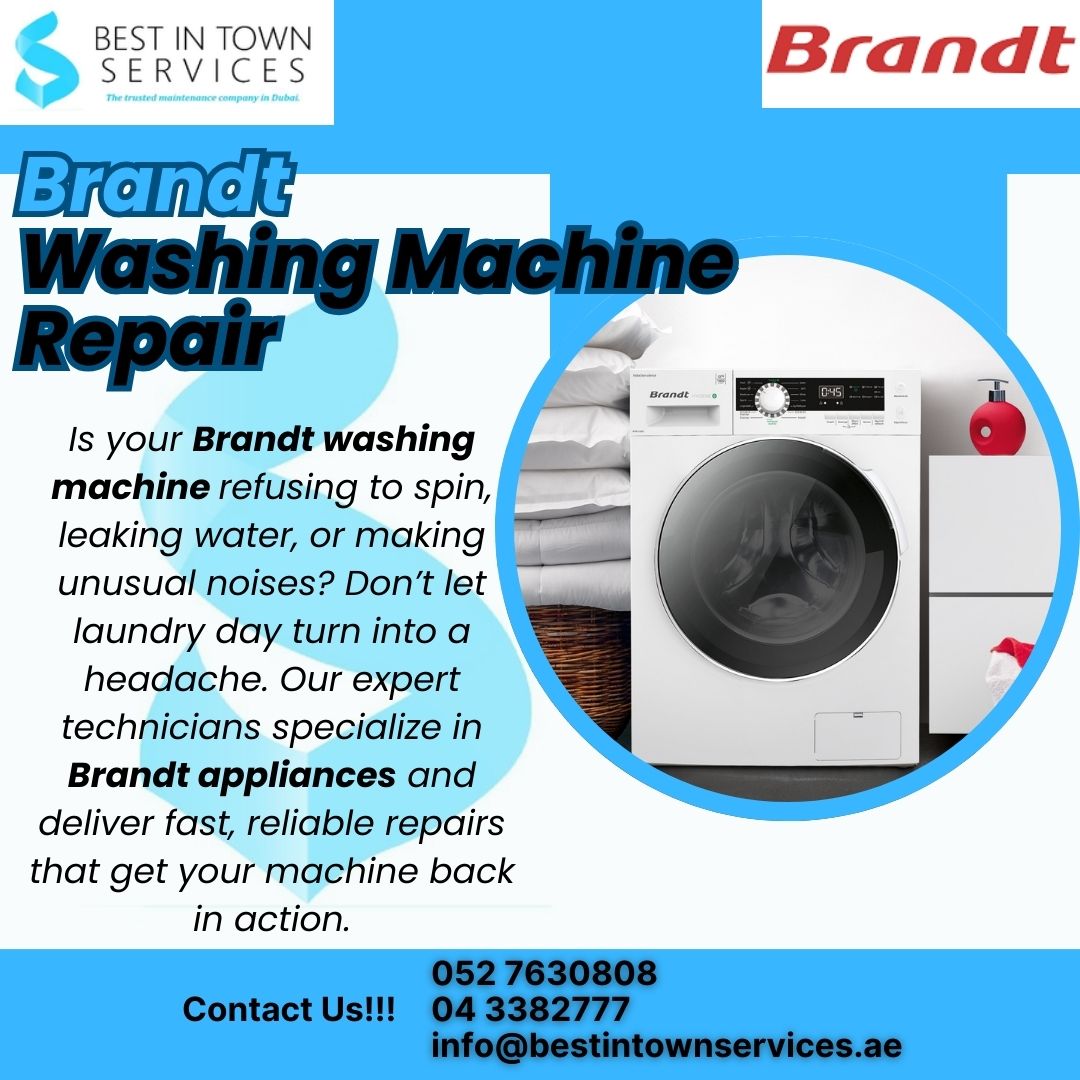 BRandt Washing Machine Repair Services in Dubai