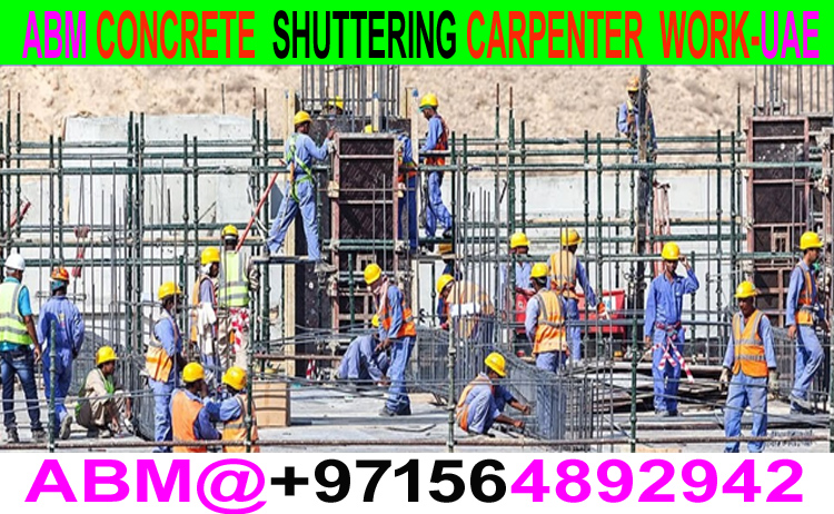 Concrete Steel Shuttering Carpenter Work Company Ajman Sharjah Dubai