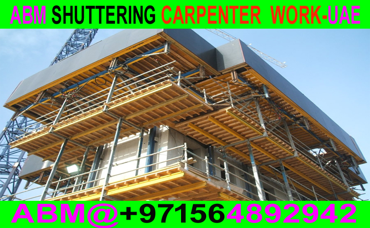 Shuttering Carpenter Work Contractor In Ajman Sharjah Umm Al Quwain