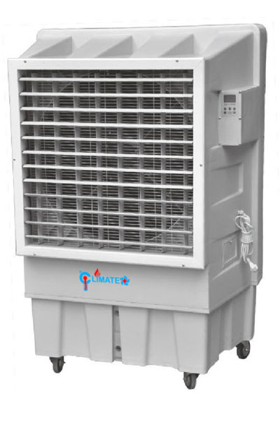 Industrial Outdoor Air Cooler, Cm 23000, 1100w, 23000 Cu Mtr Hr, 150 Ltrs Tank Capacity, White