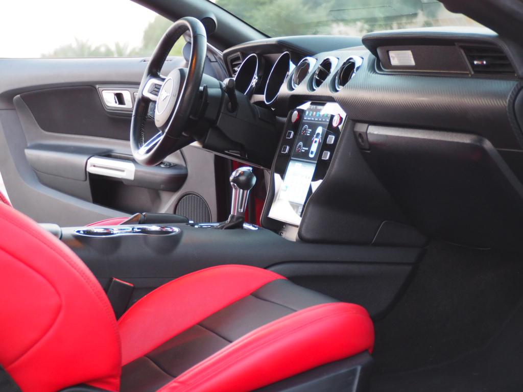 A Beautiful And Well Kept Ford Mustang V6 Shelby Bodykit Tesla Screen