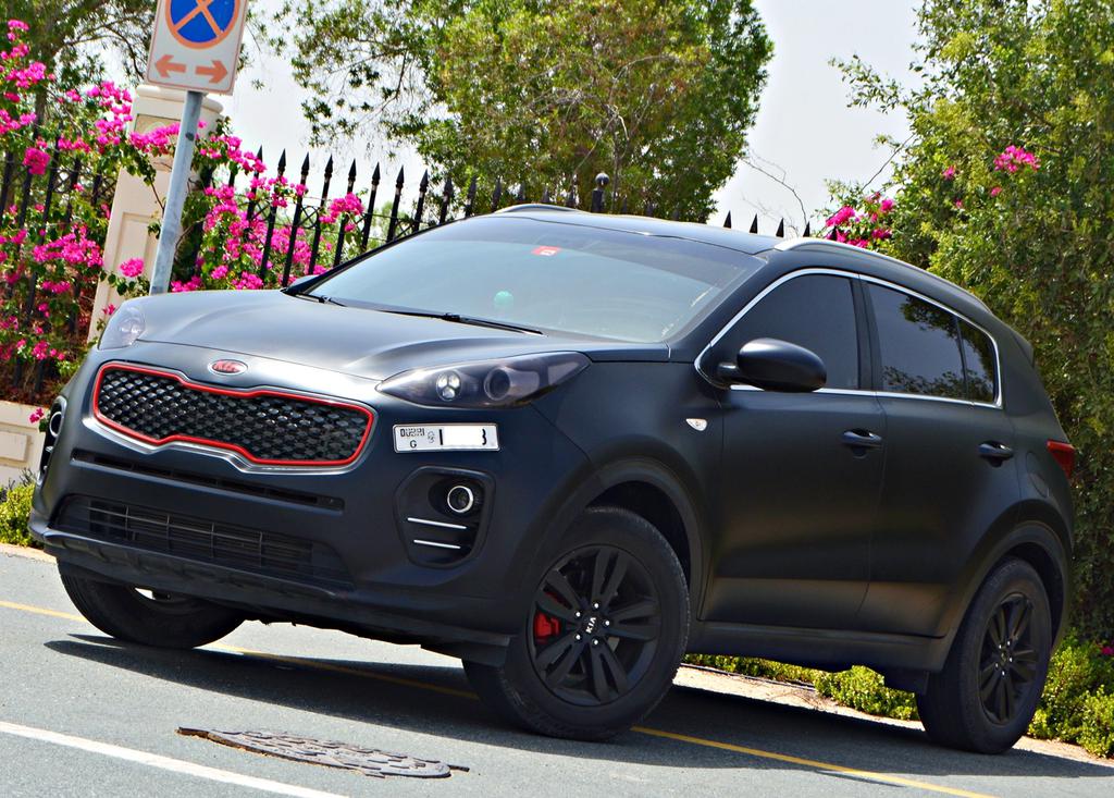 Gcc Kia Sportage 2017 Mate Black Finish Wrapped Rta Approved