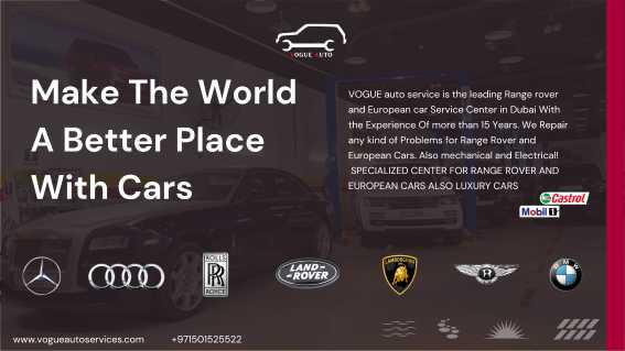Range Rover And Porsche Services Workshop In Dubai