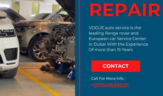 Range Rover And Porsche Maintenance Garage In Dubai