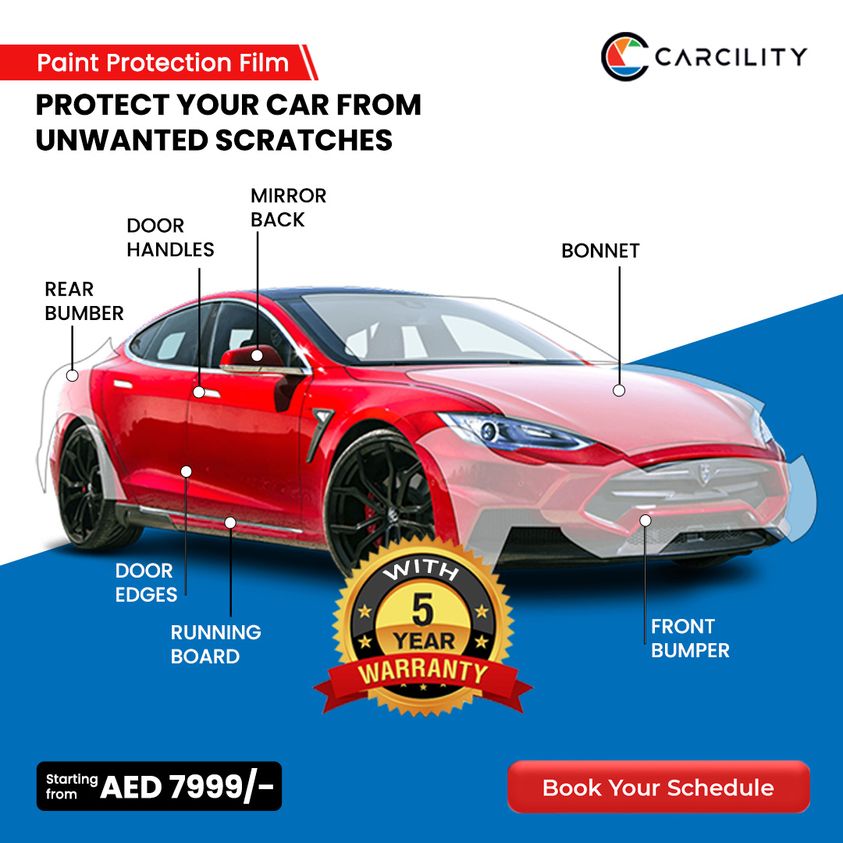Protect Your Car With Paint Protection Film Starting At Aed 7999