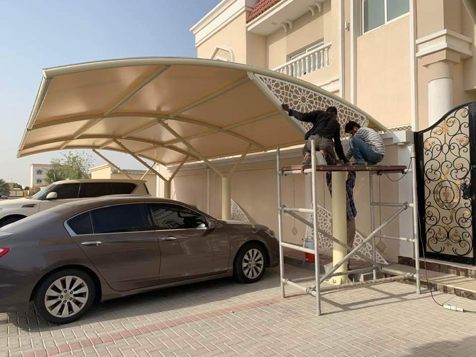 Car Park Shades, Awnings, Sail Shades, Pergola Installation In Dubai