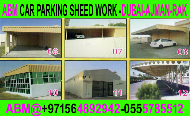 Car Parking Shade Fa BRic Fixing In Dubai Ajman Sharjah