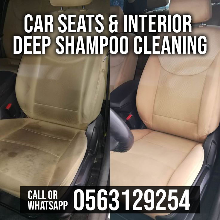 Car Seats Detail Cleaning Dubai Sharjah Ajman 0563129254
