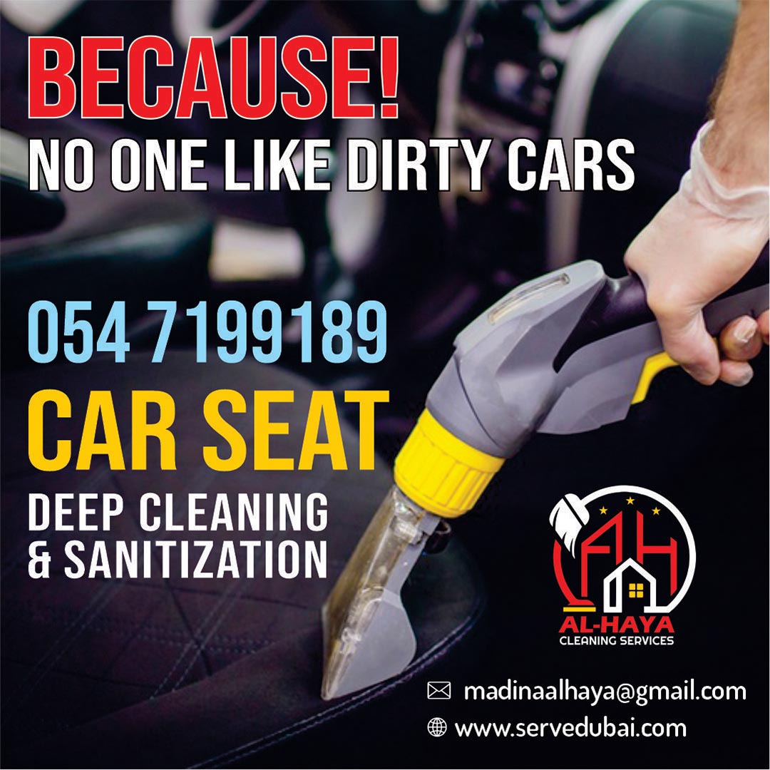 Car Seats Cleaners In Sharjah Dubai Ajman 0547199189