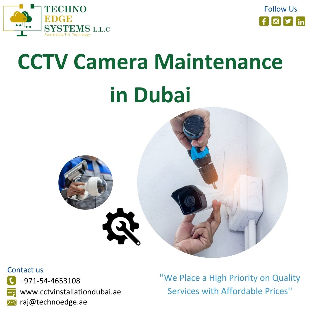 Wide Range Of Cctv Camera Maintenance In Dubai