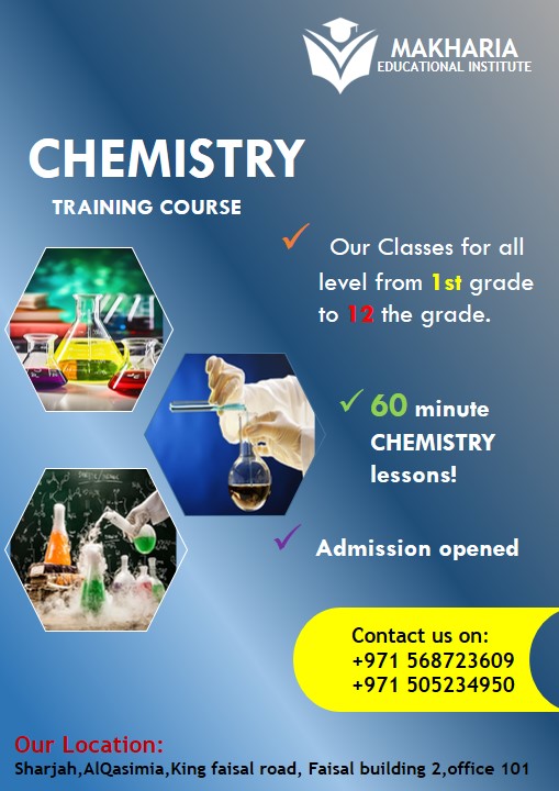 Introduction To Chemistry Call +971 56 872 3609