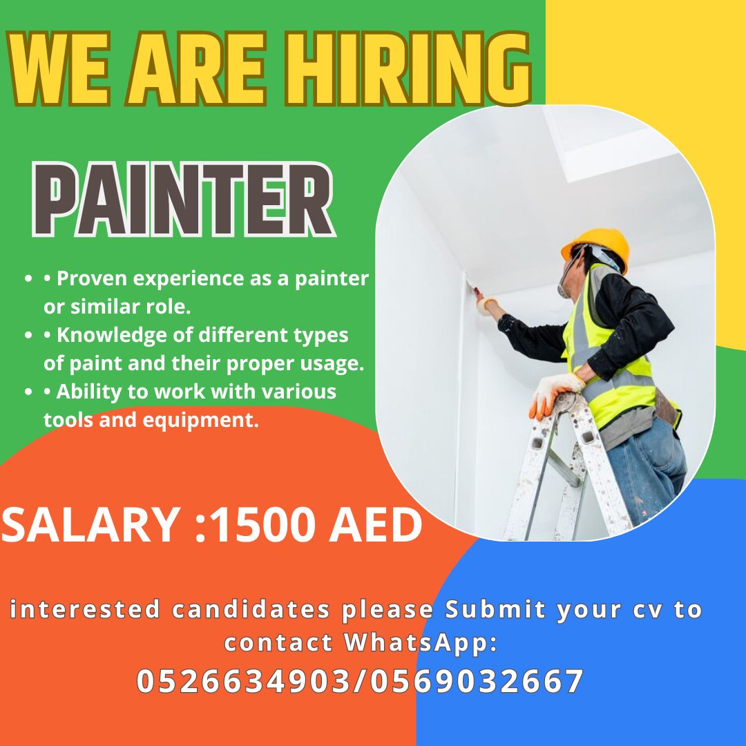 Painter Vacancy in Dubai
