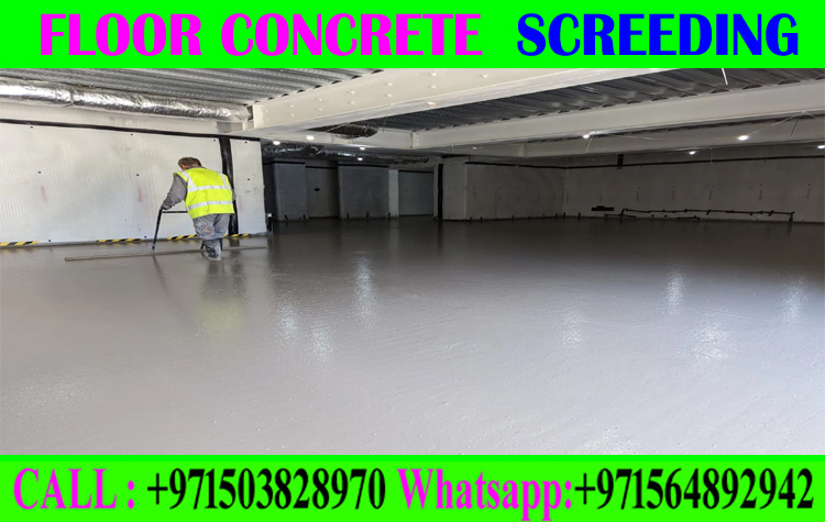 Micro Topping Floor Screeding Finishing Company +971503828970