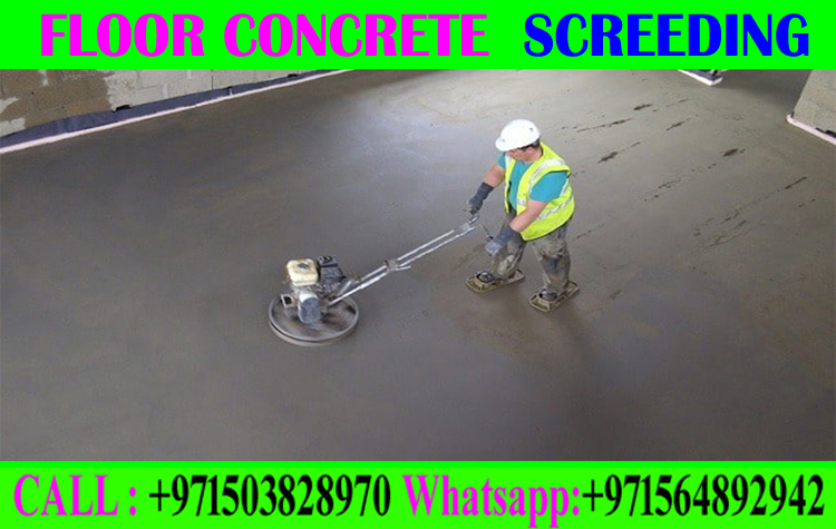 Micro Topping Floor Screeding Finishing Company +971503828970