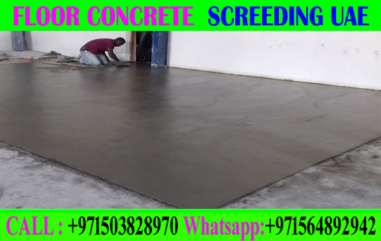 Micro Topping Floor Screeding Finishing Company +971503828970