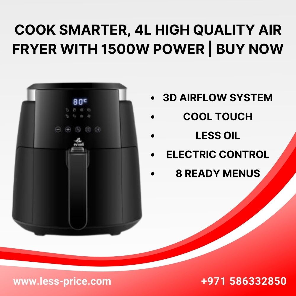 Cook Smarter, 4l High Quality Air Fryer With 1500w Power Buy Now