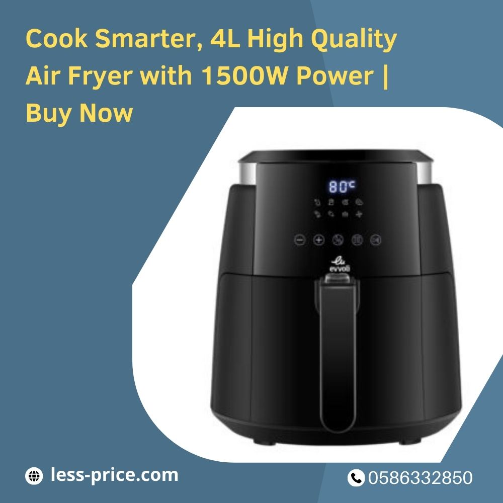 Cook Smarter, 4l High Quality Air Fryer With 1500w Power Buy Now