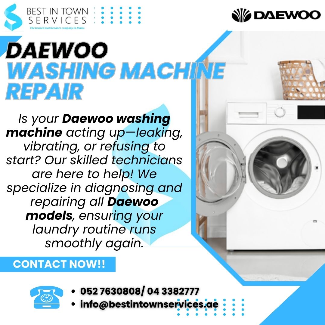 Daewoo Washing Machine Repair Services in Dubai