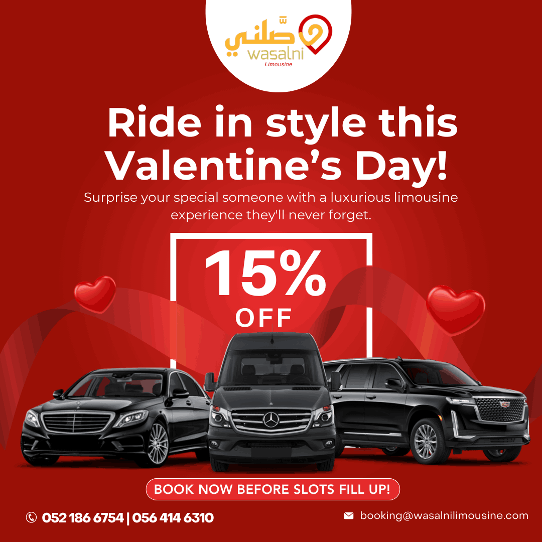 Enjoy 15 Off On Our Luxurious Limousine Services This Valentine S Day