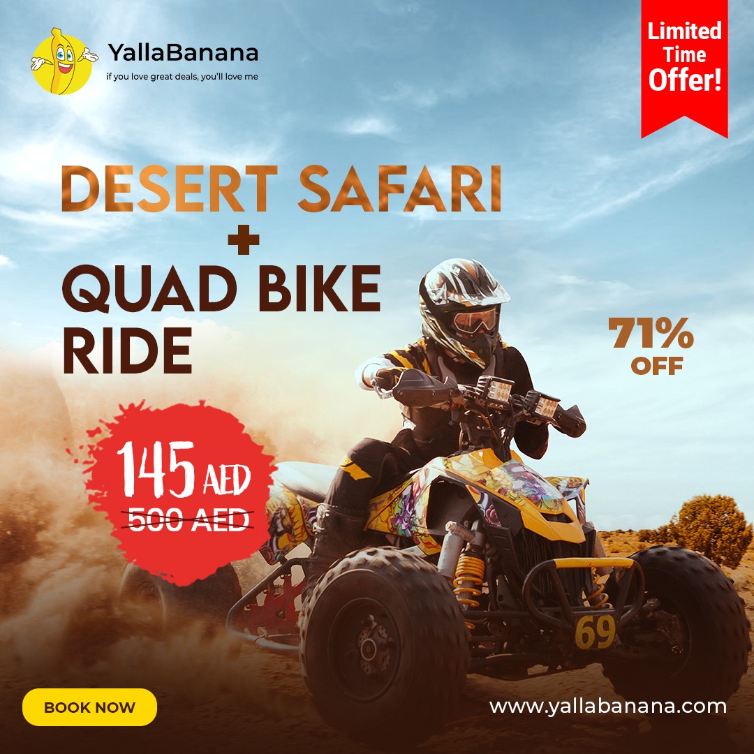 Vip Desert Safari With Quad Bike Ride, Home Or Hotel Pick Up And Drop Off