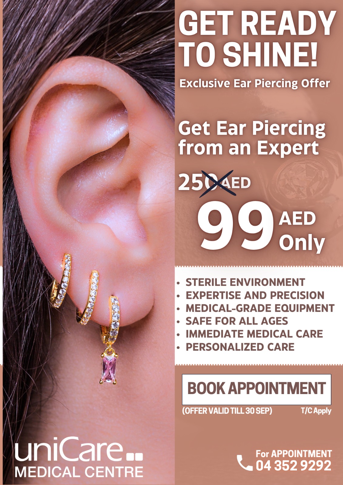 Ear Piercing Offers in Dubai