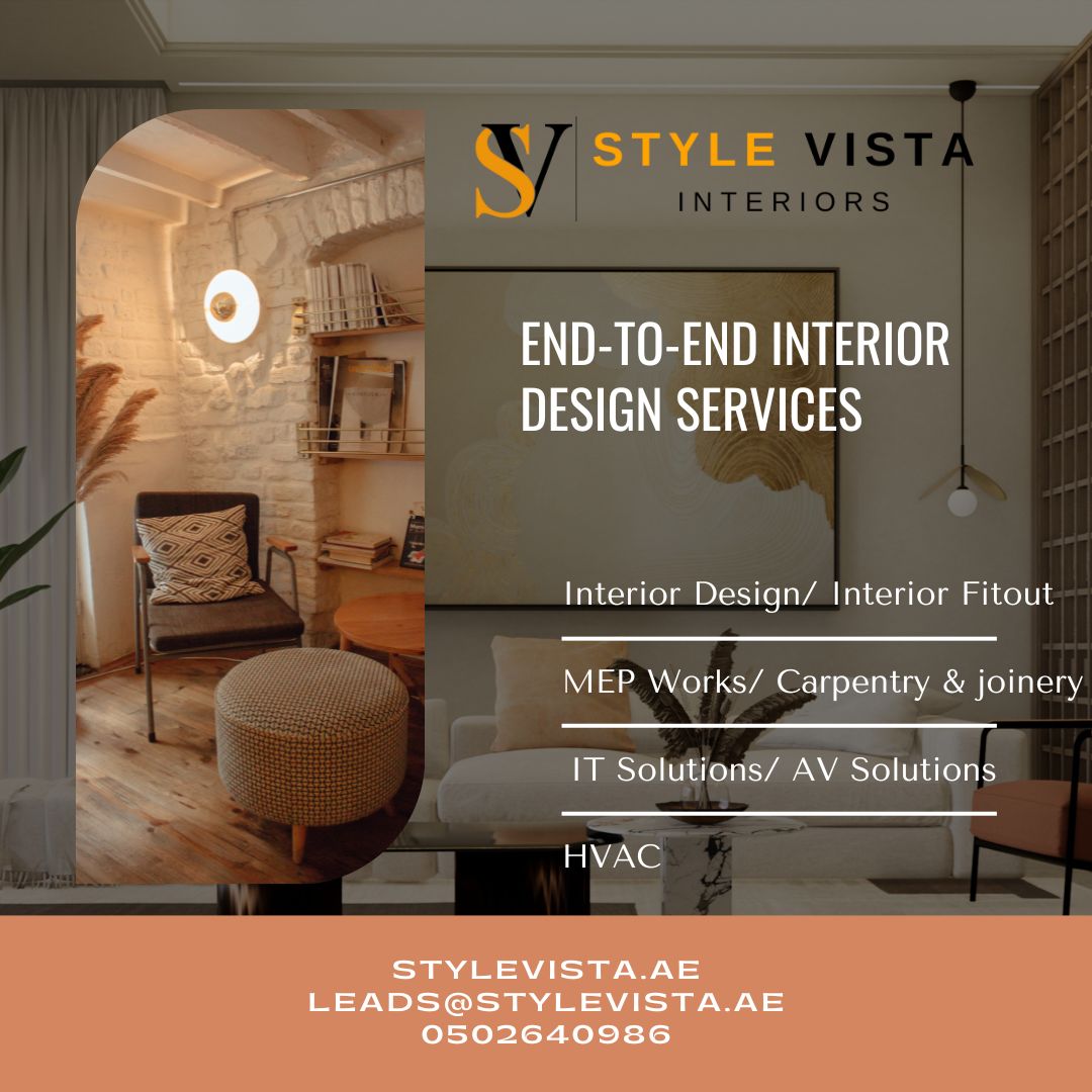 End To End Interior Design Services Uae in Dubai