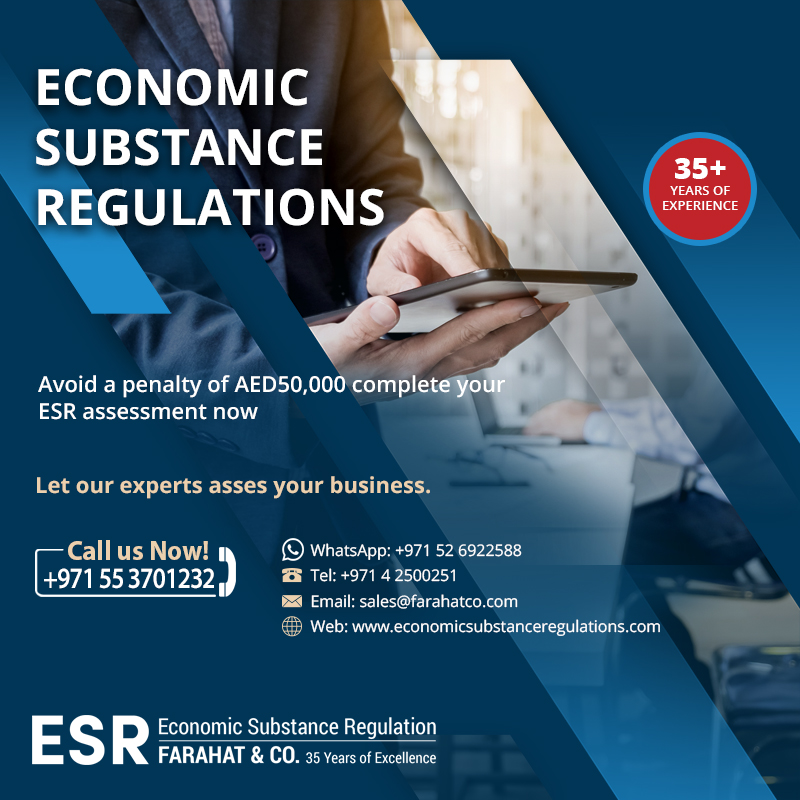 Economic Substance Regulations Filling Specialist In Uae