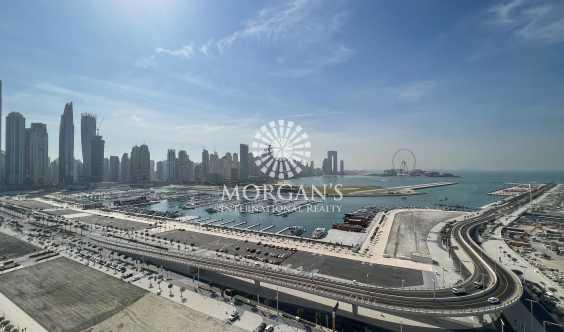 Full Dubai Eye And Sea View 2 Bedrooms Apartment  Mid Floor