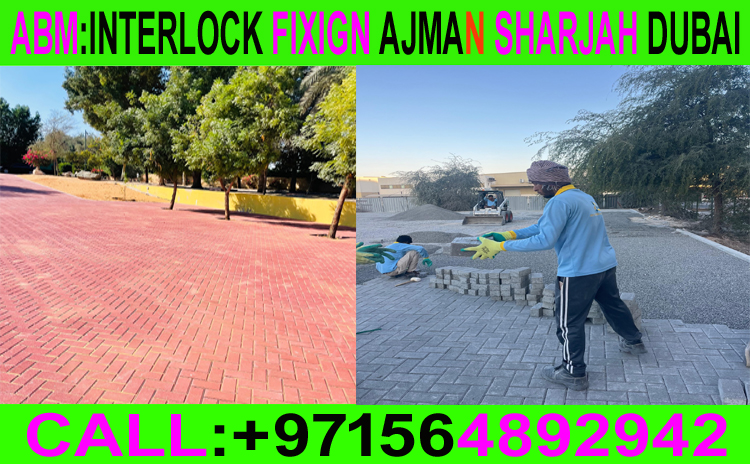 Paving Interlock Fixing Applicator Ajman Sharjah Dubai