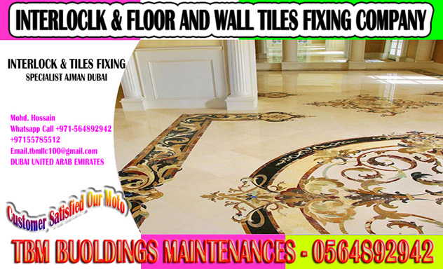 Porcelain Floor Tiles Fixing Contractor Dubai Ajman Sharjah