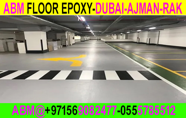Road Marking Flooring In Ajman Dubai Rak