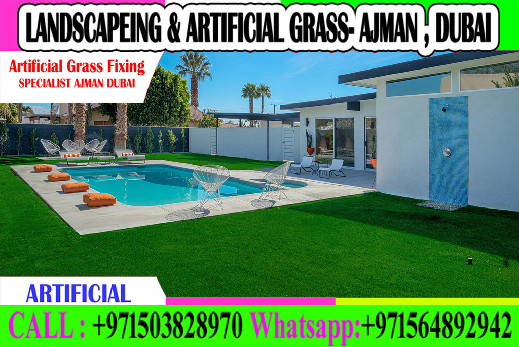 Outdoor Artificial Grass Fixing Company Ajman Sharjah Dubai