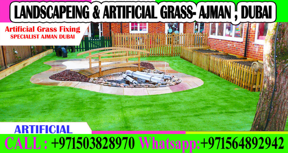 Outdoor Artificial Grass Fixing Company Ajman Sharjah Dubai