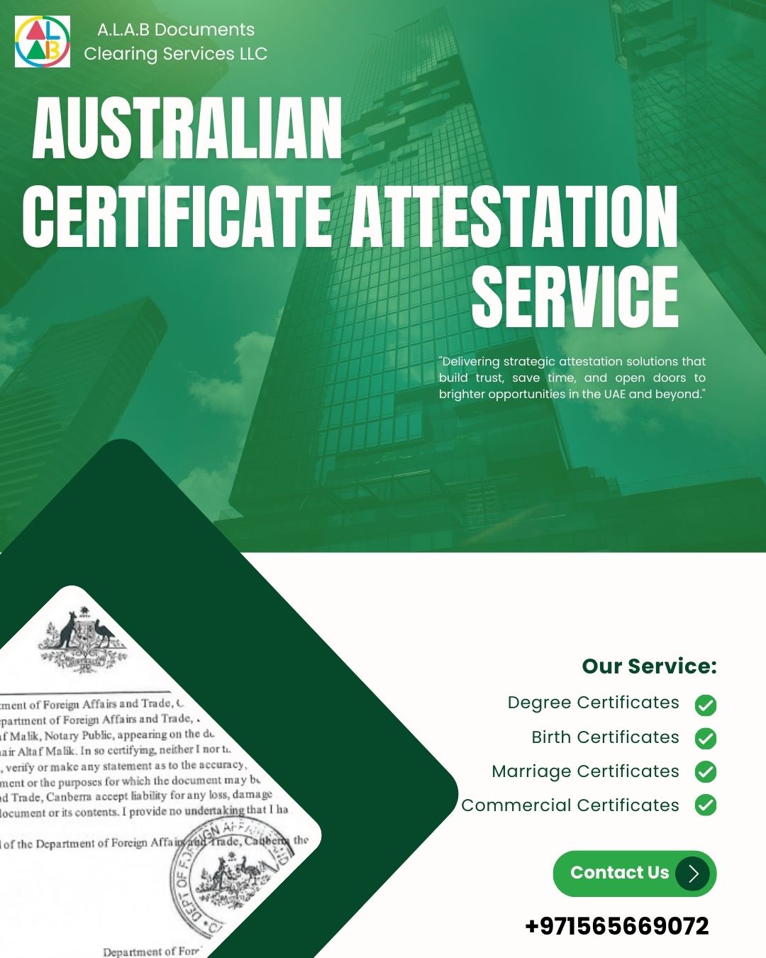 Australian Certificate Attestation Service