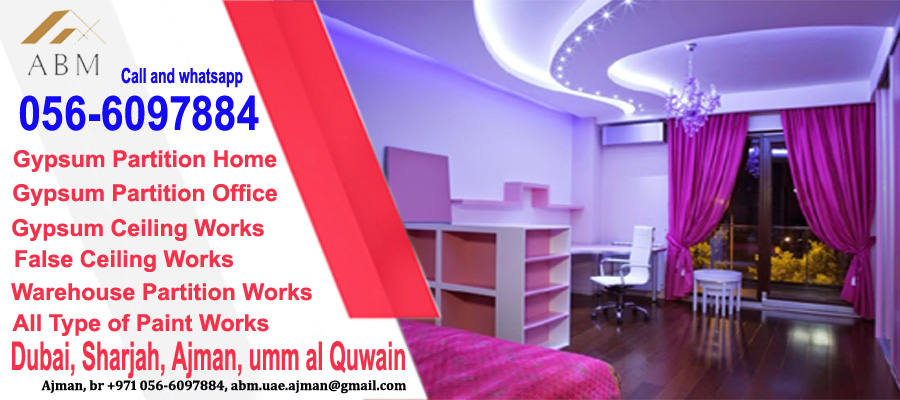 Gypsum Partition Works Company Dubai Uae