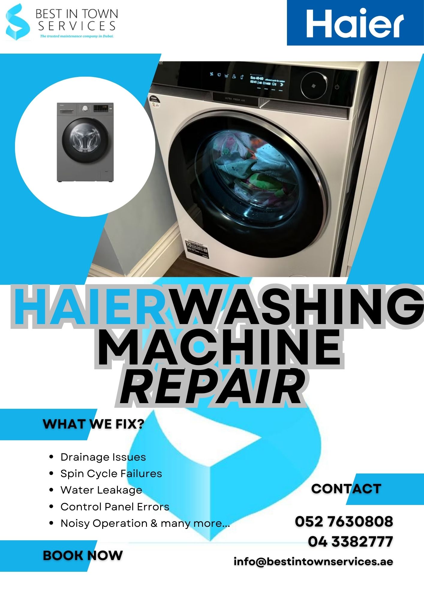 Haier Washing Machine Repair Services in Dubai