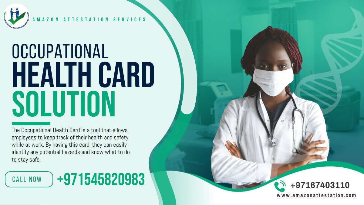 Occupational Health Card Typing in Dubai