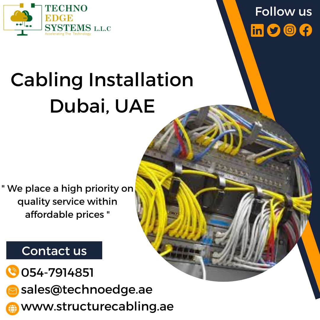 High Quality It Network Cabling In Dubai, Uae At Low Price