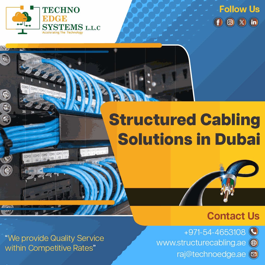 Foremost Supplier Of Structured Cabling In Dubai, Uae