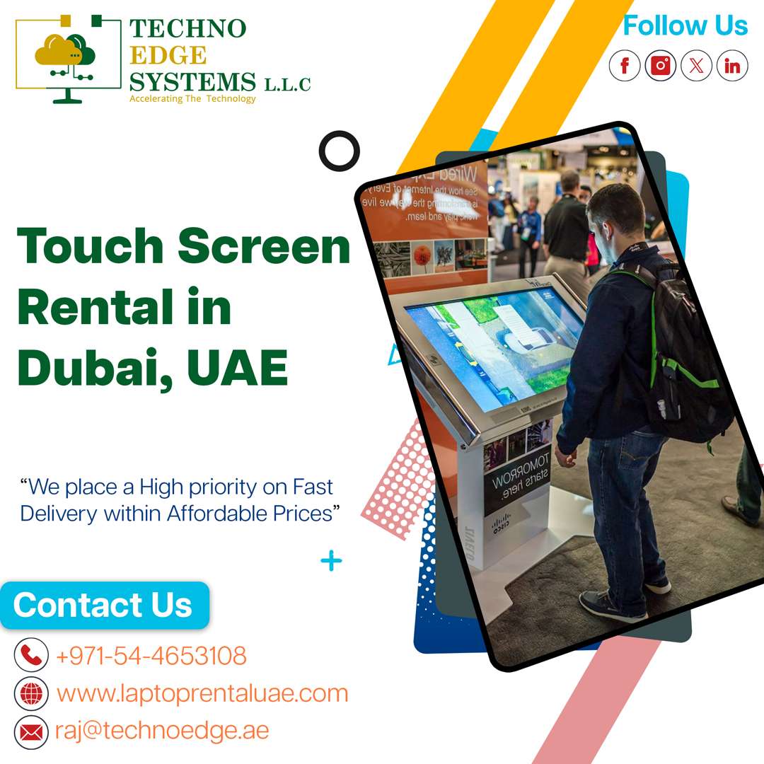 What Are The Ways To Use Touch Screens Rentals At Events In Dubai
