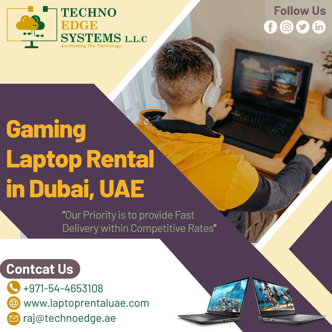Need Laptops For Rent In Dubai, Uae Techno Edge Systems
