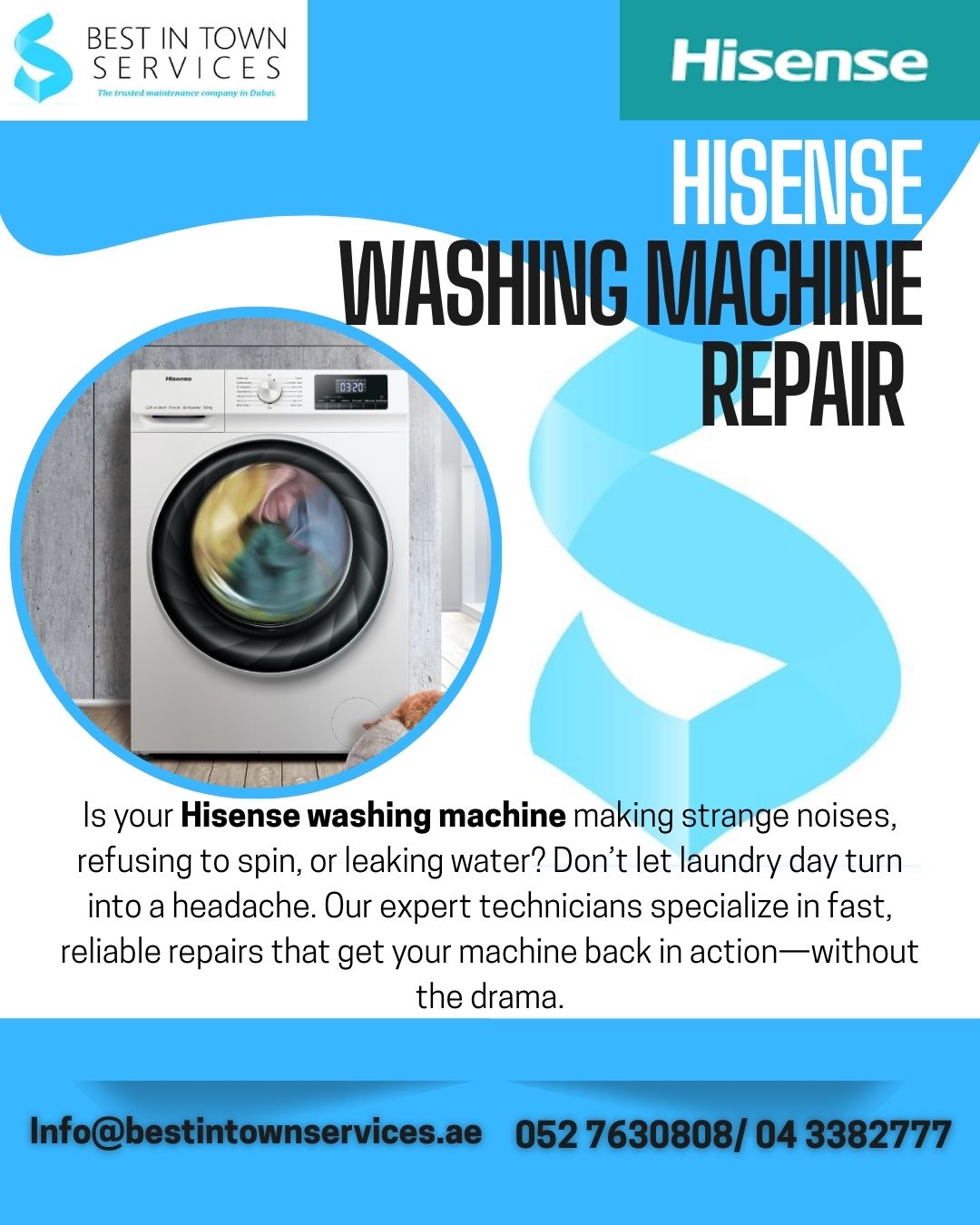 Hisense Washing Machine Repair Services in Dubai