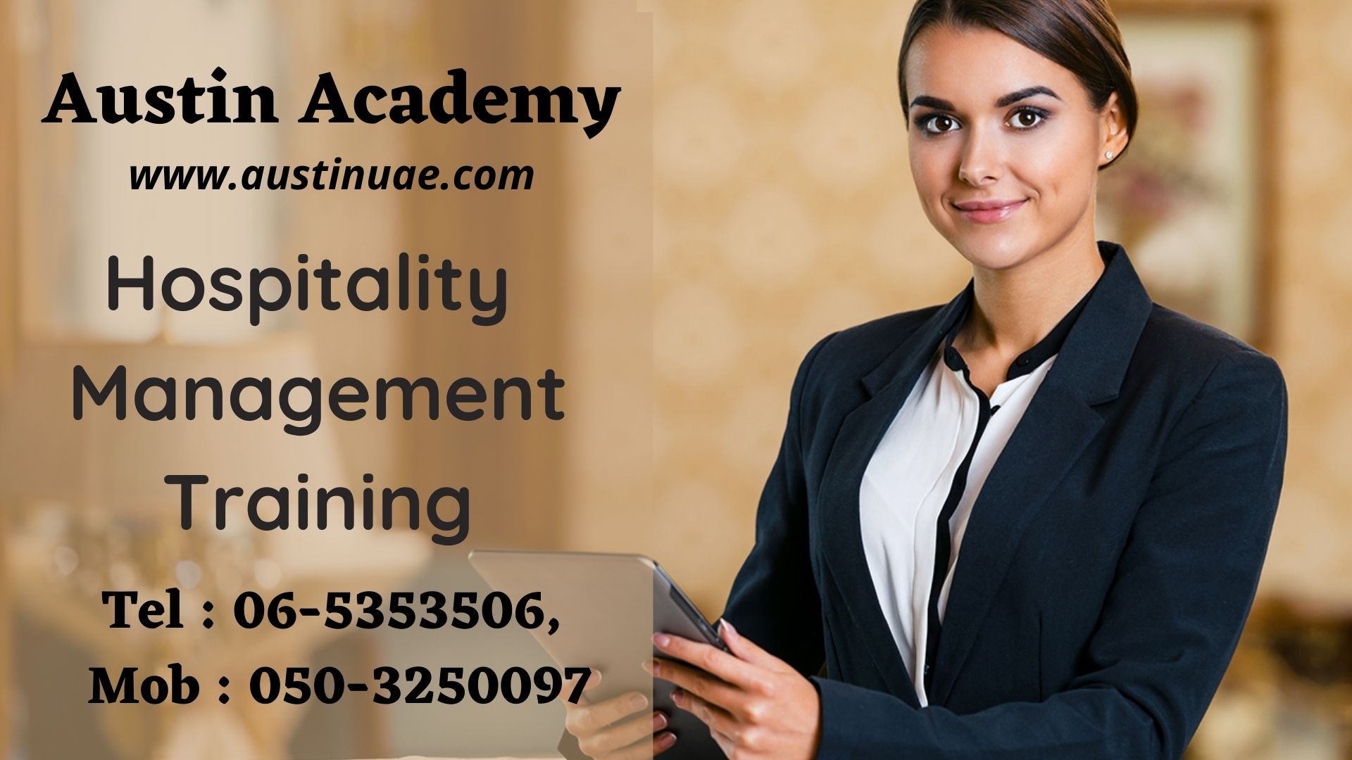 Hospitality Management Training In Sharjah With An Amazing Offer Call 0503250097