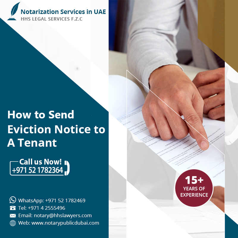 Notarization Of Eviction Notice To A Tenant