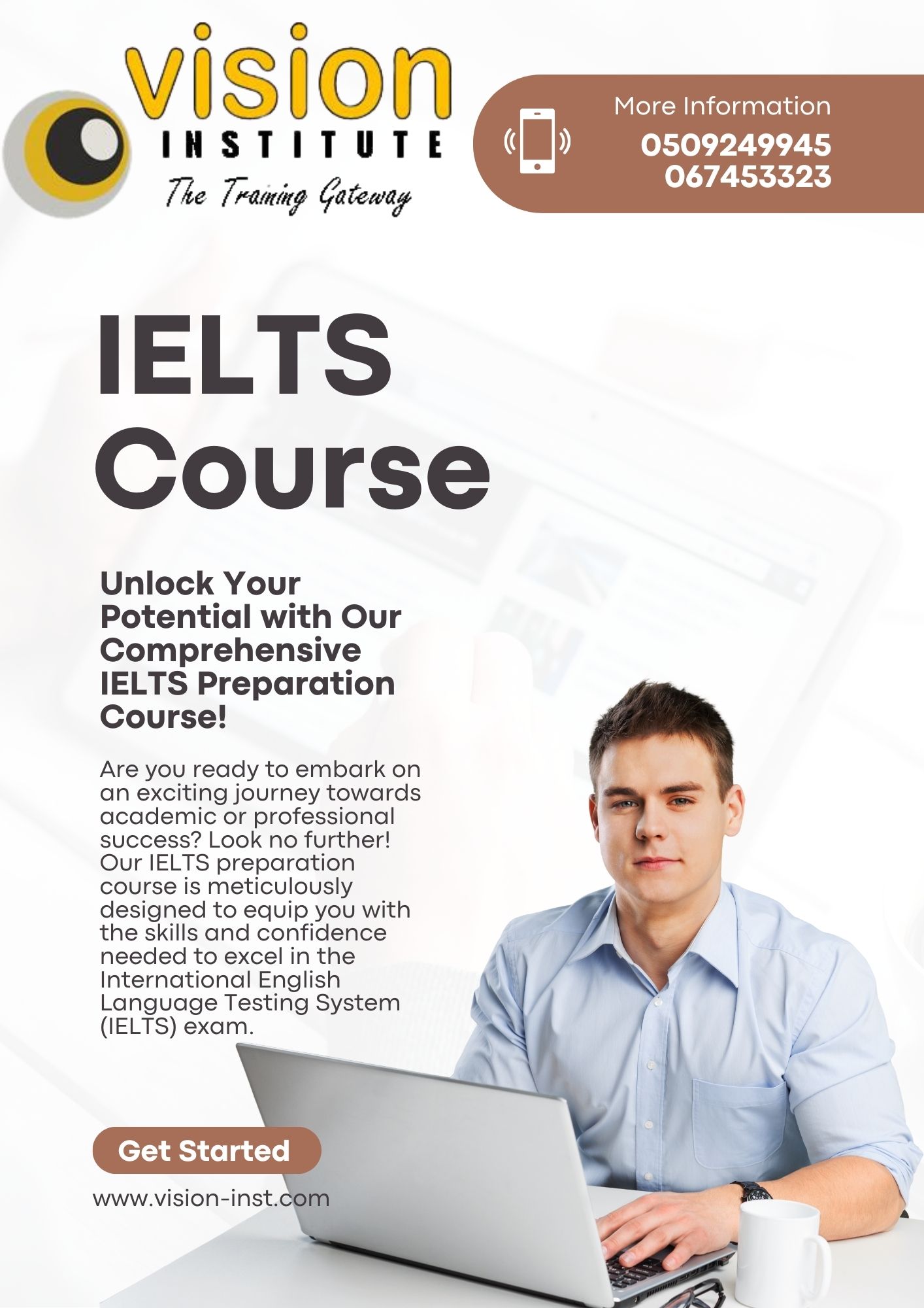 Ielts Training At Vision Institute Call 0509249945