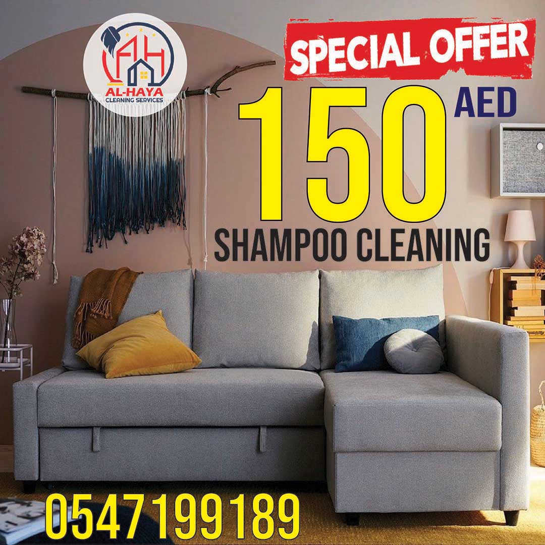 3 Seat L Shape Sofa Bed Deep Cleaning In Just 150aed