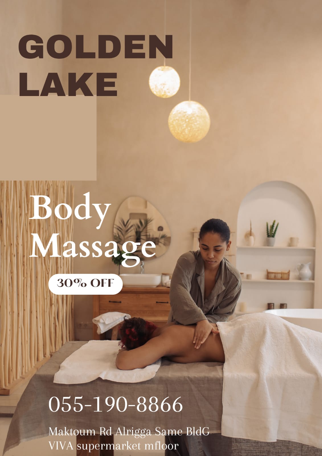 Golden Lake Spa Massage in Dubai