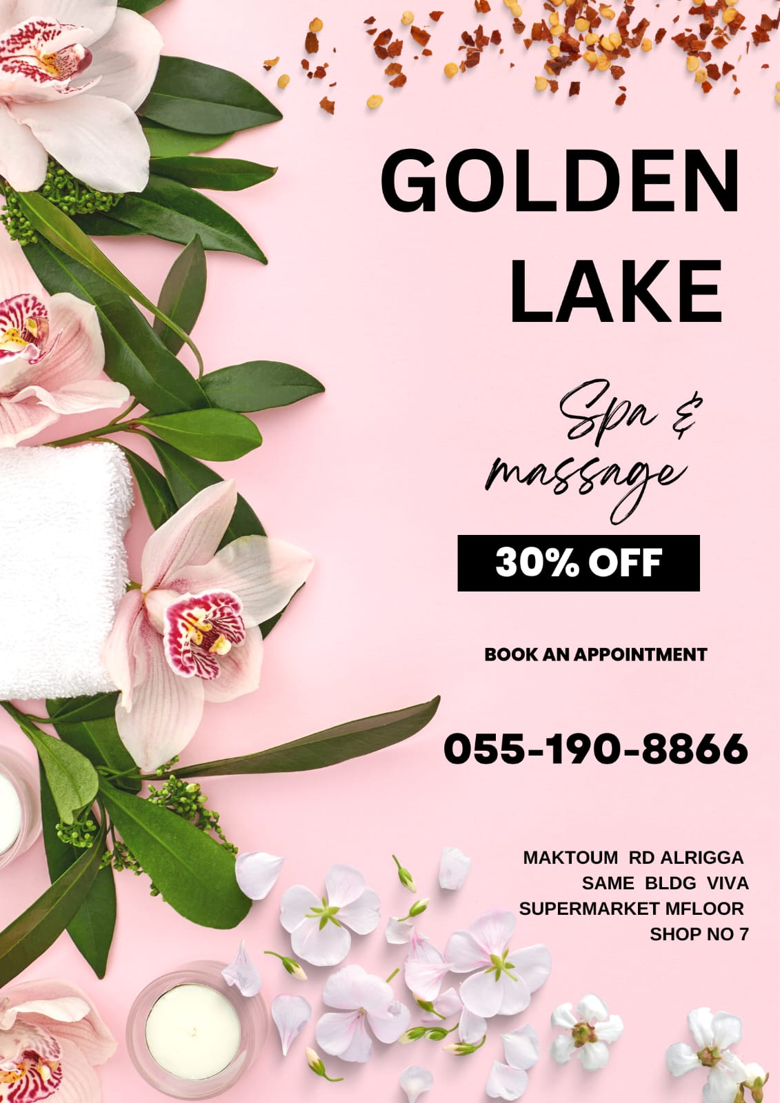 Golden Lake Spa Massage in Dubai