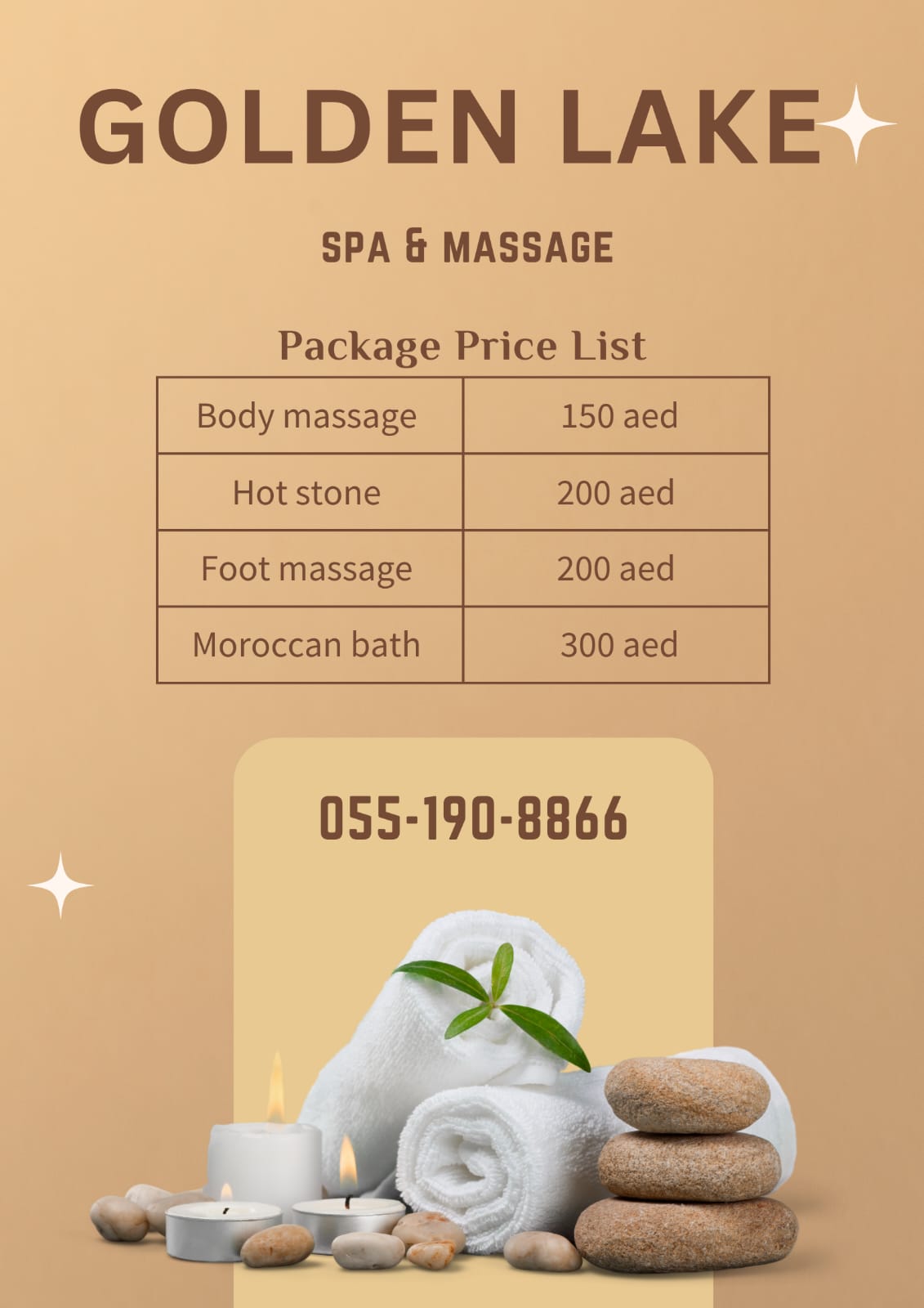 Golden Lake Spa Massage in Dubai